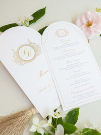 Design del menu con piastra ad arco | Villa del Balbianello