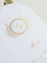 Design del menu con piastra ad arco | Villa del Balbianello