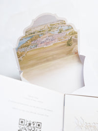 Invitation 3D sur mesure avec découpe laser | Palais de Blenheim | Commande sur mesure V&T