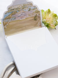 Invitation 3D sur mesure avec découpe laser | Palais de Blenheim | Commande sur mesure V&T