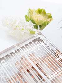 Invitation 3D sur mesure avec découpe laser | Palais de Blenheim | Commande sur mesure V&T