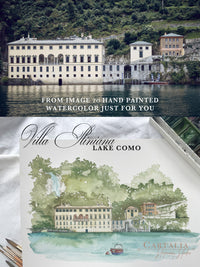 Add-on: Bespoke Artist Commission: Wedding Venue Watercolor Illustration