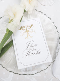 Luxury Gold Foil Thank You Cards With Wax Seal