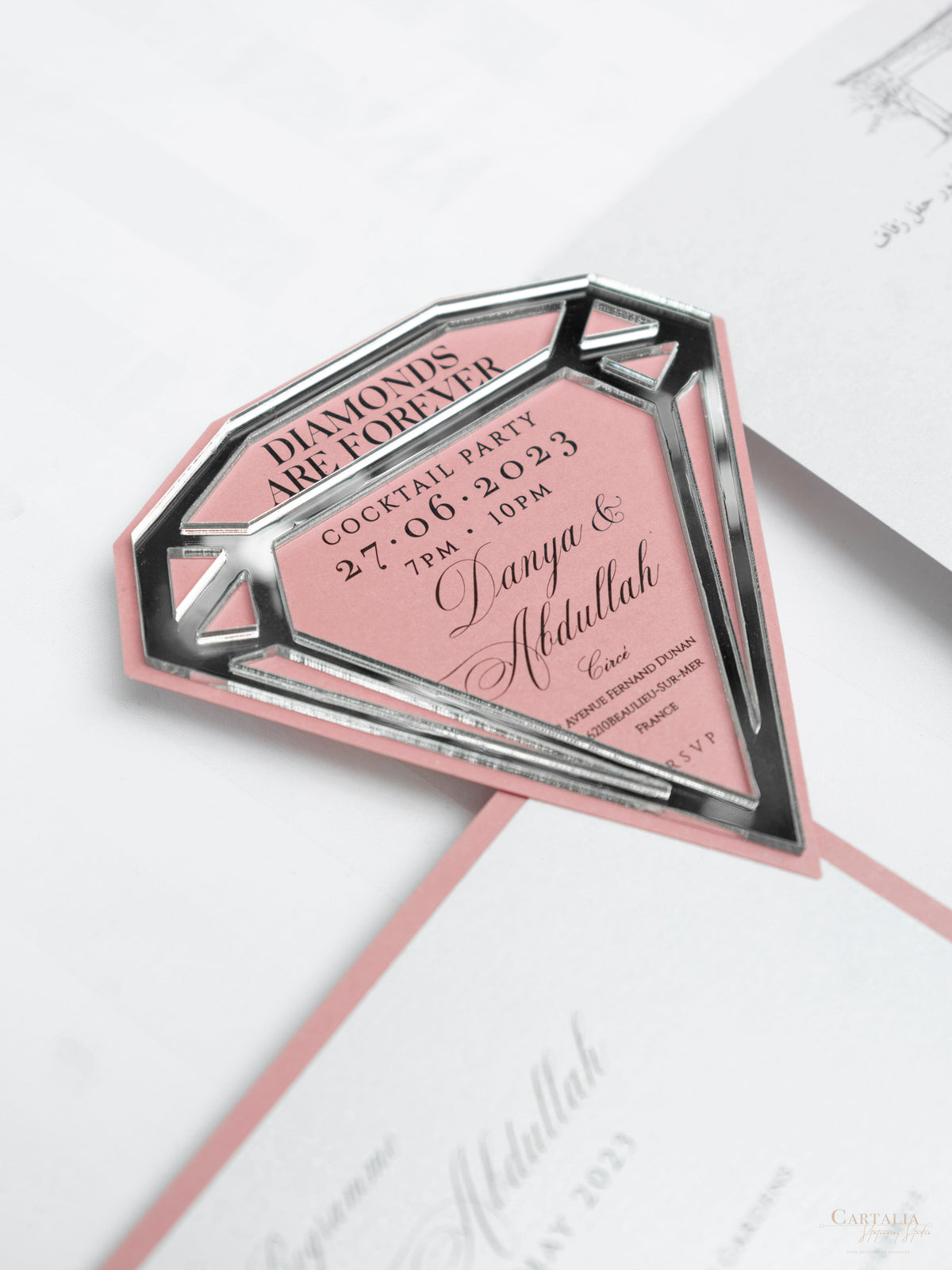 Cocktail Party Invitation | Bespoke Commission D&A