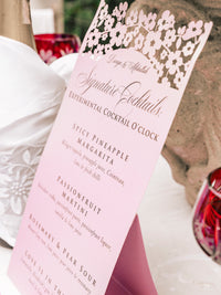 Signature Drinks Bar Menu | Bespoke Bar and Cocktail Menu | Villa Ephrussi de Rothschild