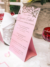 Signature Drinks Bar Menu | Bespoke Bar and Cocktail Menu | Villa Ephrussi de Rothschild