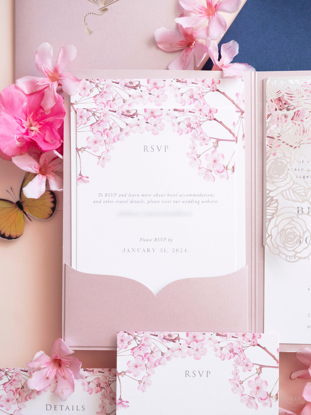 Bespoke Design | for Villa Fontanelle - Florence Bespoke Invitation Suite for J&B
