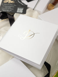 3D Boxed Venue Pocket Invitation with Laser Cut Gate & Vegan Leather Tag | Villa Balbiano, Lake Como | Bespoke