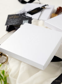 3D Boxed Venue Pocket Invitation with Laser Cut Gate & Vegan Leather Tag | Villa Balbiano, Lake Como | Bespoke