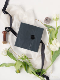 3D Boxed Venue Pocket Invitation with Laser Cut Gate & Vegan Leather Tag | Villa Balbiano, Lake Como | Bespoke