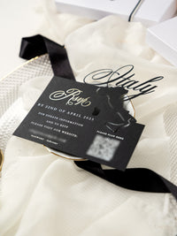 3D Boxed Venue Pocket Invitation with Laser Cut Gate & Vegan Leather Tag | Villa Balbiano, Lake Como | Bespoke