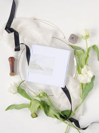 3D Boxed Venue Pocket Invitation with Laser Cut Gate & Vegan Leather Tag | Villa Balbiano, Lake Como | Bespoke