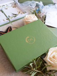 Luxury Wedding Box with Passport in Vegan Leather & Venue | Puglia, Italy| Bespoke C&C