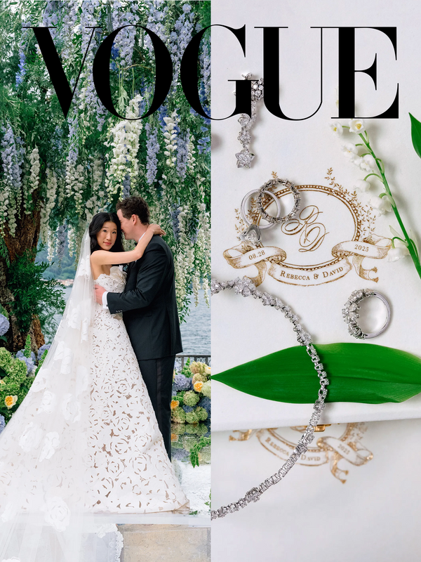 Cartalia Wedding Invitations and Stationery Design for Rebecca Bloom Wedding Image featured in Vogue