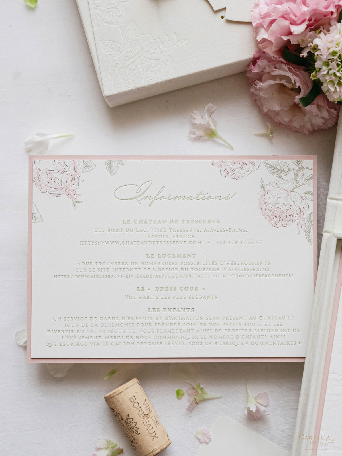 Luxury Velvet Hard Back Box Ivory Invitation | Bespoke Commission M&P