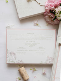 Luxury Velvet Hard Back Box Ivory Invitation | Bespoke Commission M&P