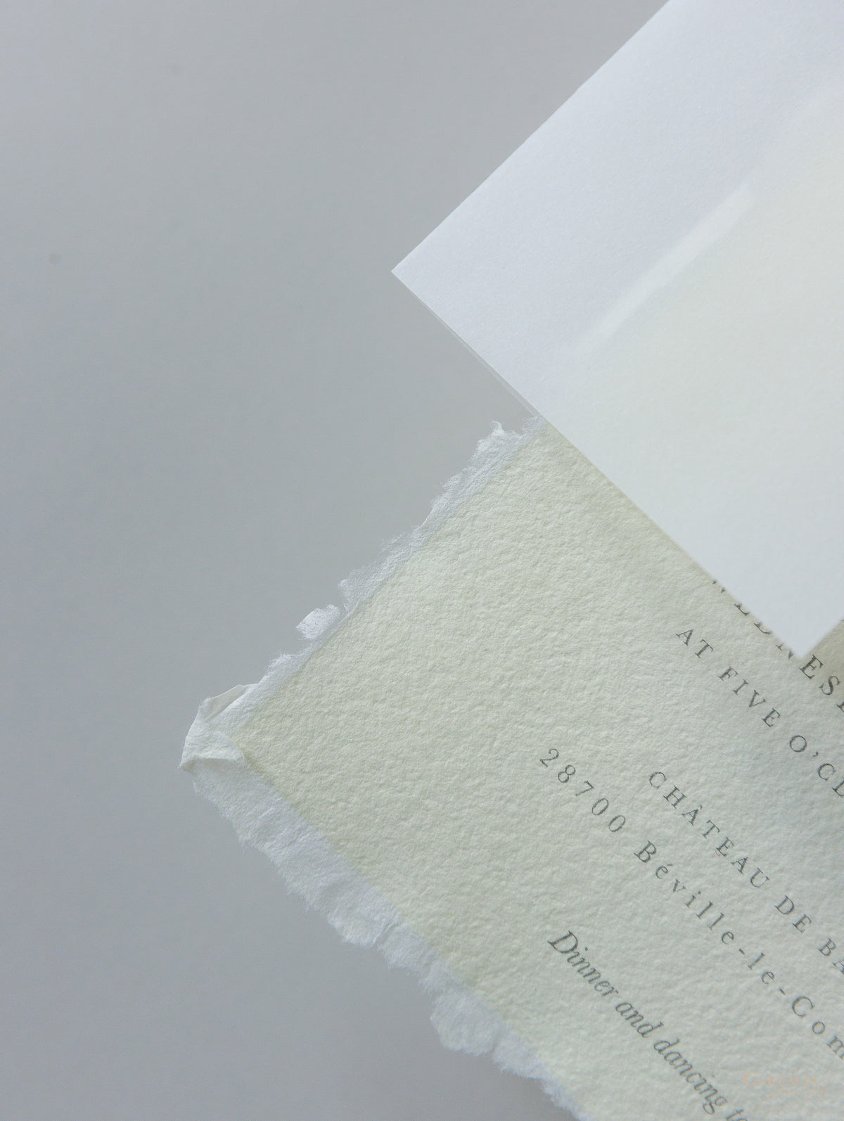 Inviti di nozze CHÂTEAU DE BARONVILLE | Commissione su misura per B&T