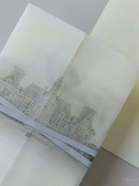 Inviti di nozze CHÂTEAU DE BARONVILLE | Commissione su misura per B&T