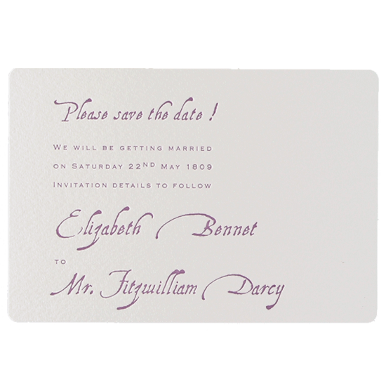 La typographie violette enregistre la date