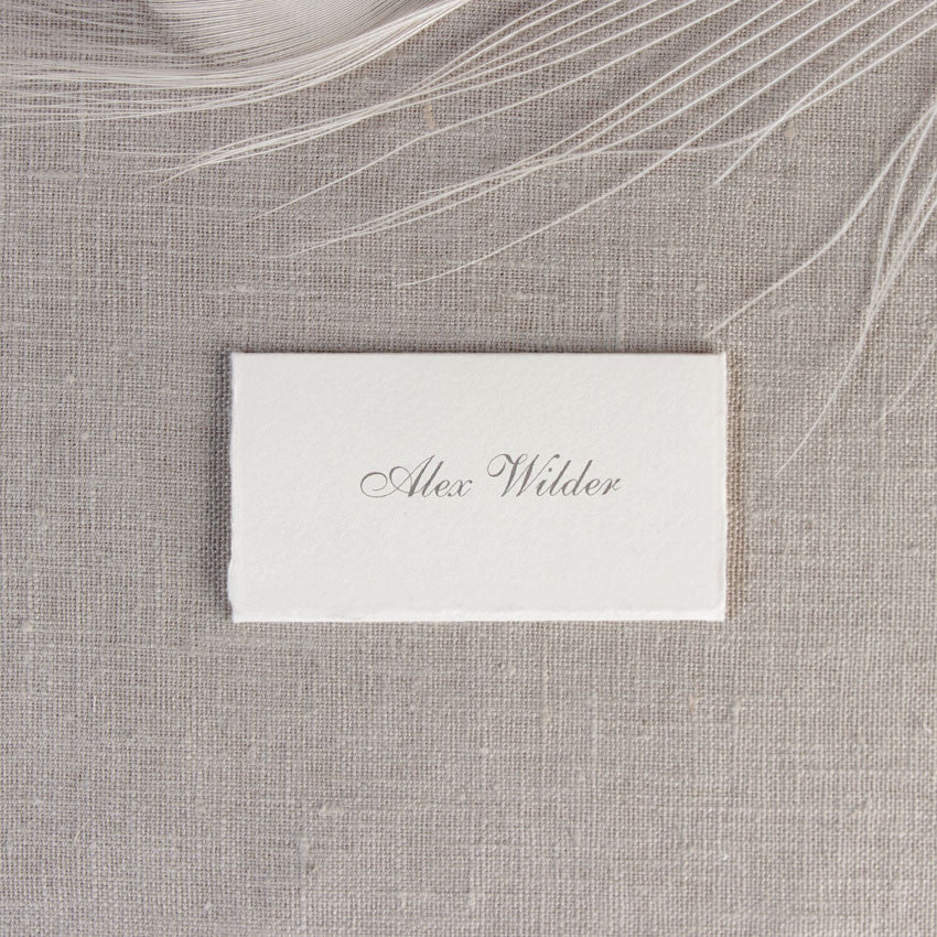 Carte de place blanche traditionnelle