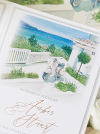 Bolsillo de acuarela IBIZA Beach & Destination | Comisión A&S a medida