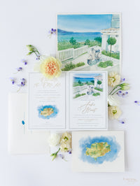 IBIZA Beach & Destination Watercolour Pocket | Bespoke Commission A&S