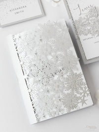 White Winter, a Snowflake Laser Cut Order of Service