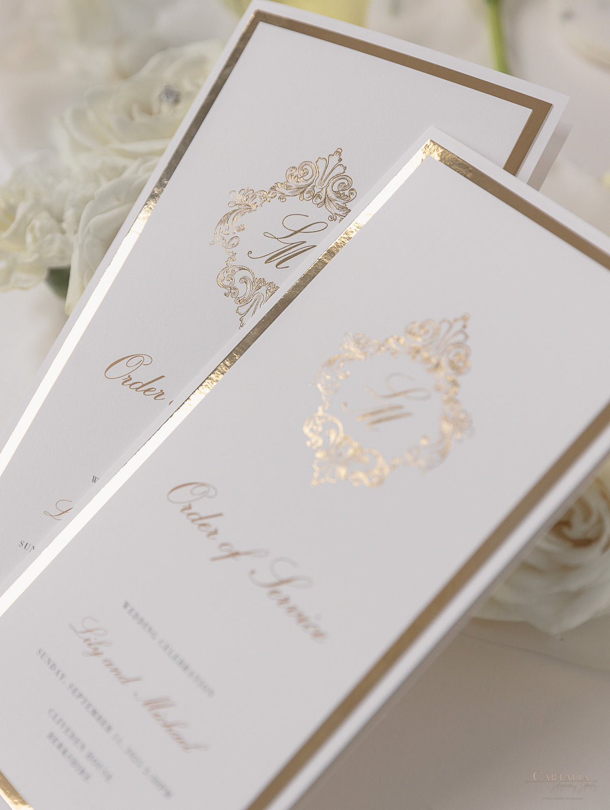 Luxury Gold Foil Order of Service