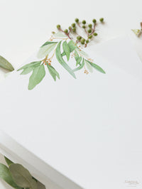 Fogliame verde Ordine di servizio / Ordine del giorno