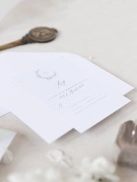 CASA HEDSOR | Invitación a su lugar en pergamino con sello de cera Invitación de boda | MUESTRA