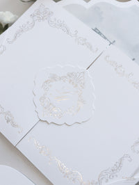 HEDSOR HOUSE Invitación al lugar Suite plegable de bolsillo de lujo Invitación de boda