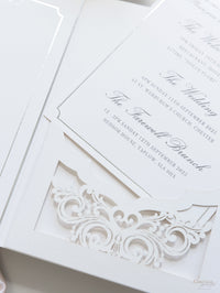 HEDSOR HOUSE Venue invitation Luxury pocket fold suite Wedding invitation