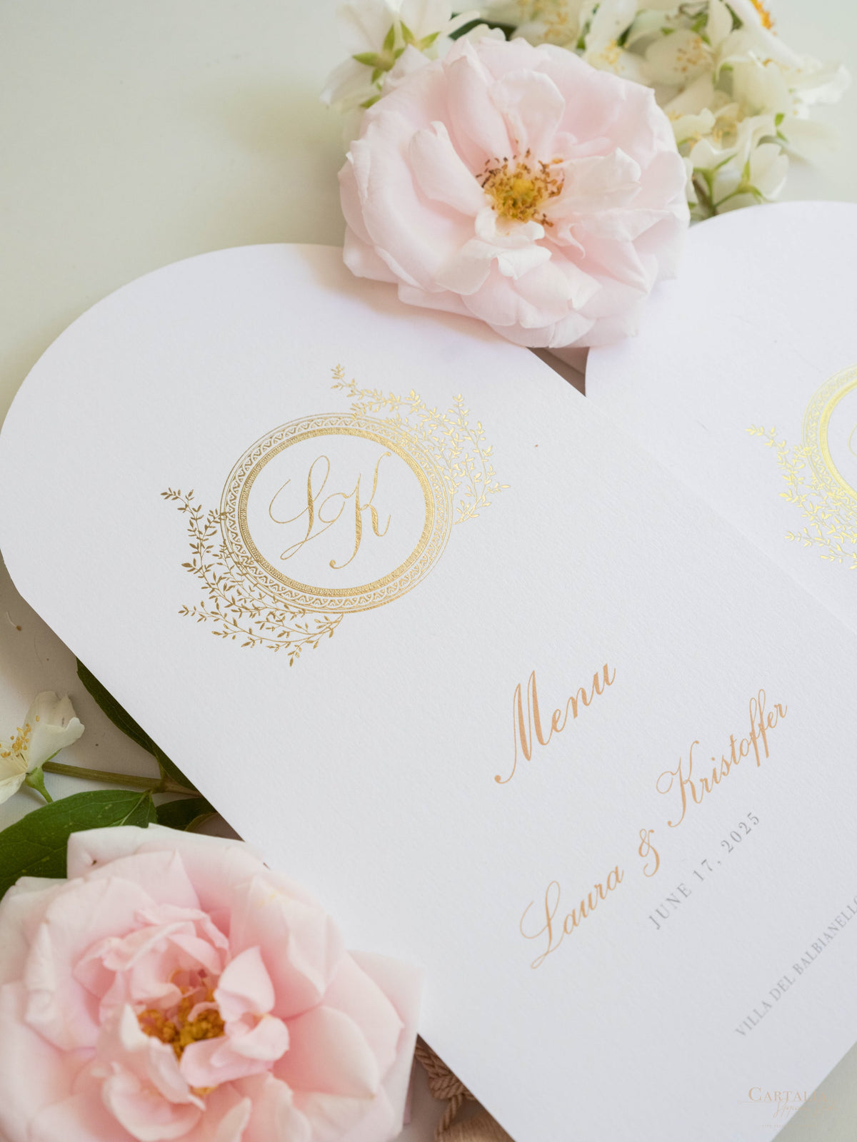 Design del menu con piastra ad arco | Villa del Balbianello