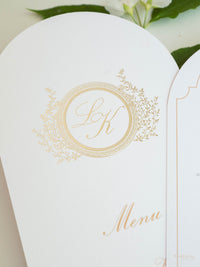 Design del menu con piastra ad arco | Villa del Balbianello