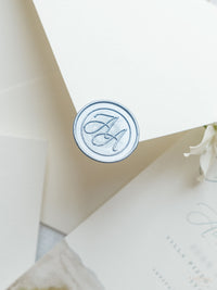 Luxury Hand Painted Save The Date with Venue Watercolour & Wax Seal |  Villa Pizzo, Lake Como,Italy