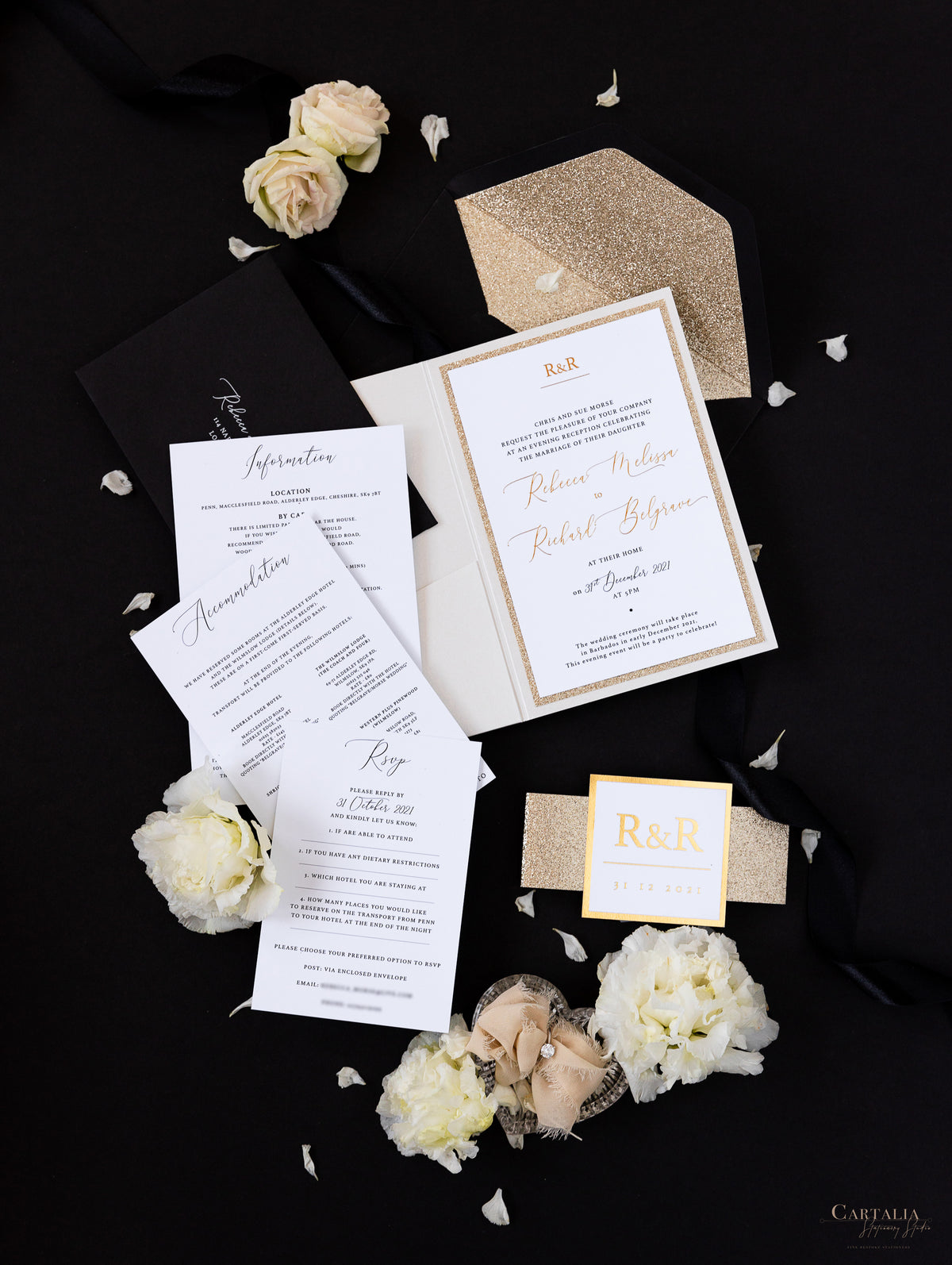 All that Glitters Pocket in Black & Gold | Bespoke Commission R&R