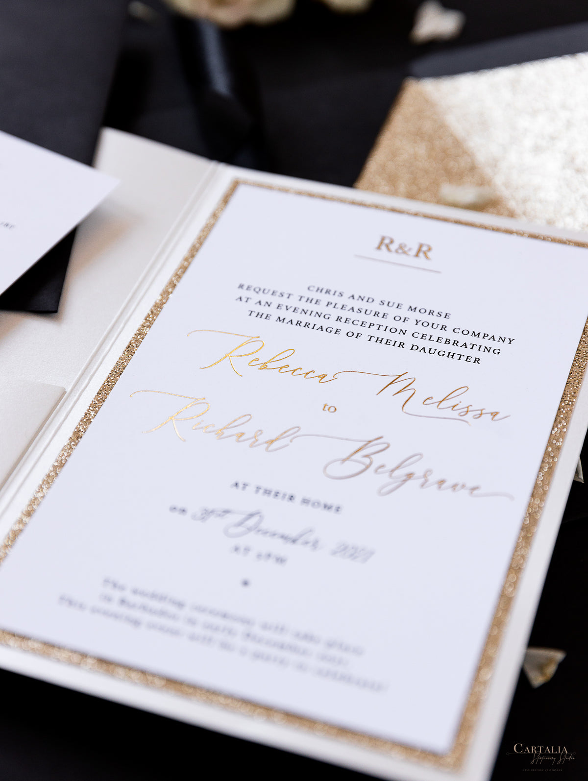 All that Glitters Pocket in Black & Gold | Bespoke Commission R&R