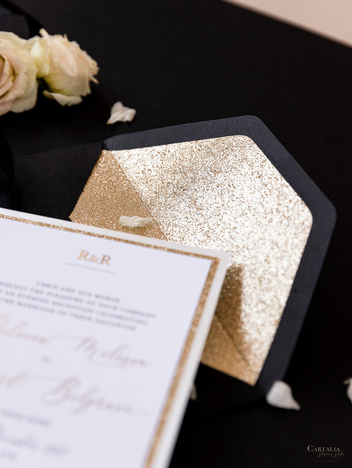 All that Glitters Pocket in Black & Gold | Bespoke Commission R&R