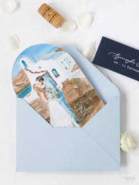 Venue : Greece Wedding Arch Style Deluxe Stationery | Bespoke Commission A&I