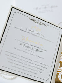 Golden Couture Bespoke Box: 3D Custom Design | Bespoke Commission A&J