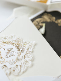 Golden Couture Bespoke Box: 3D Custom Design | Bespoke Commission A&J