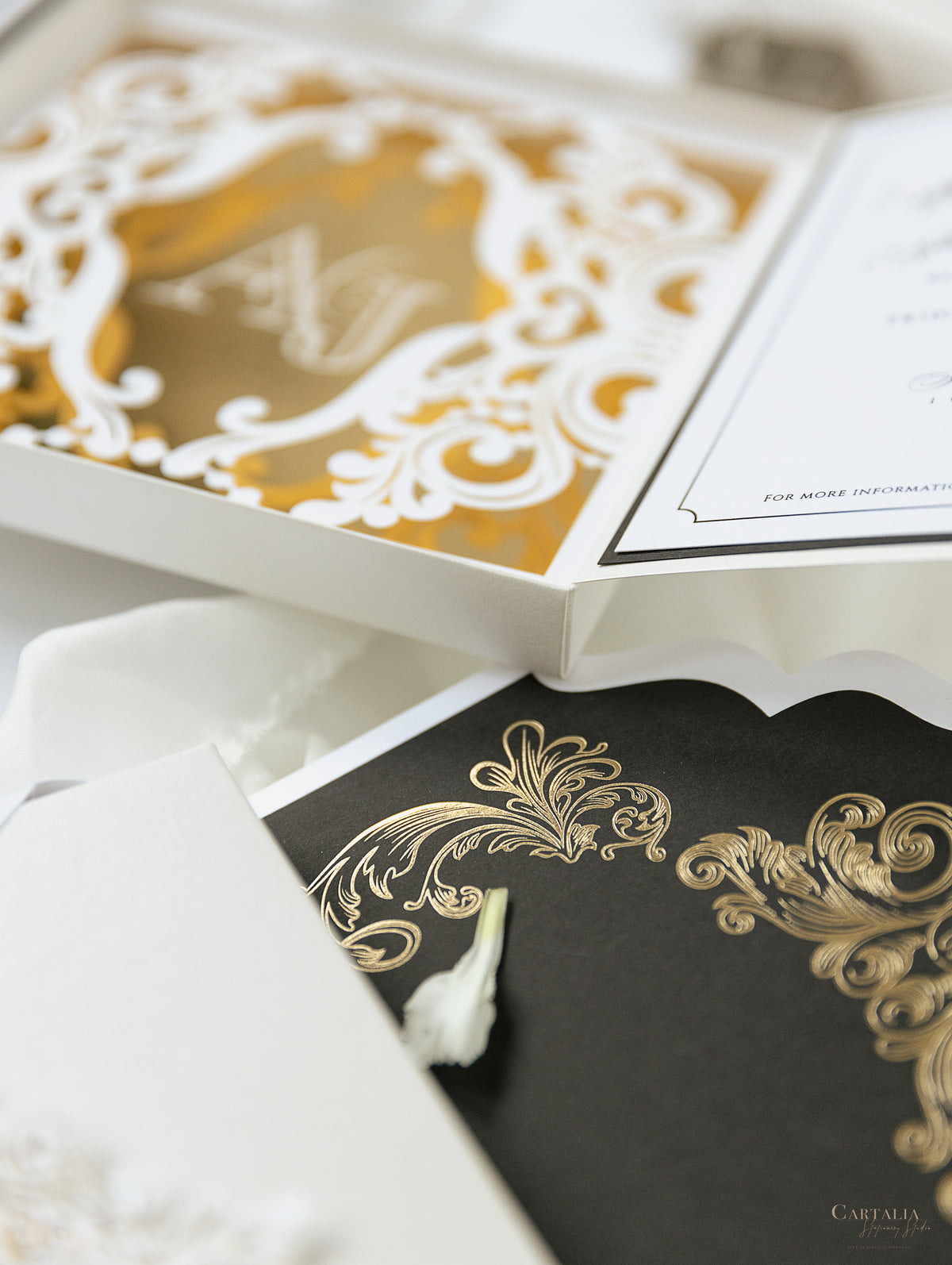 Golden Couture Bespoke Box: 3D Custom Design | Bespoke Commission A&J