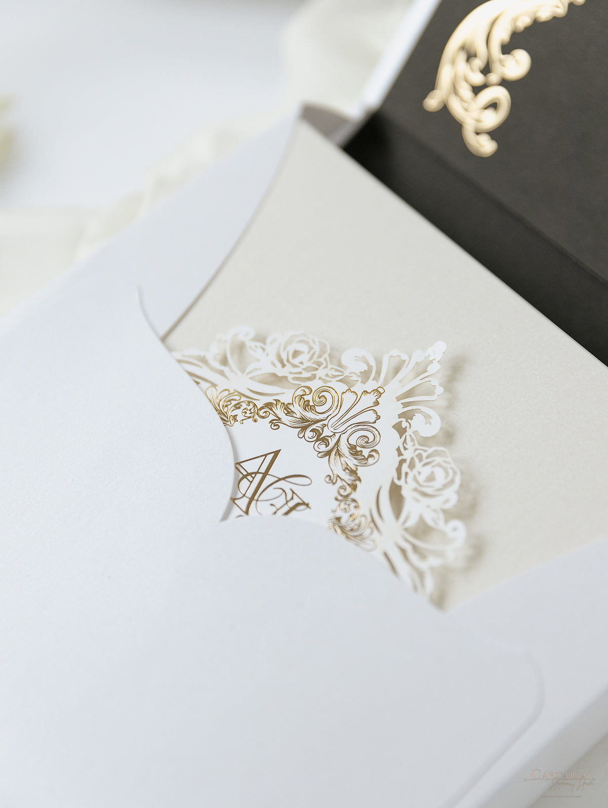 Golden Couture Bespoke Box: 3D Custom Design | Bespoke Commission A&J