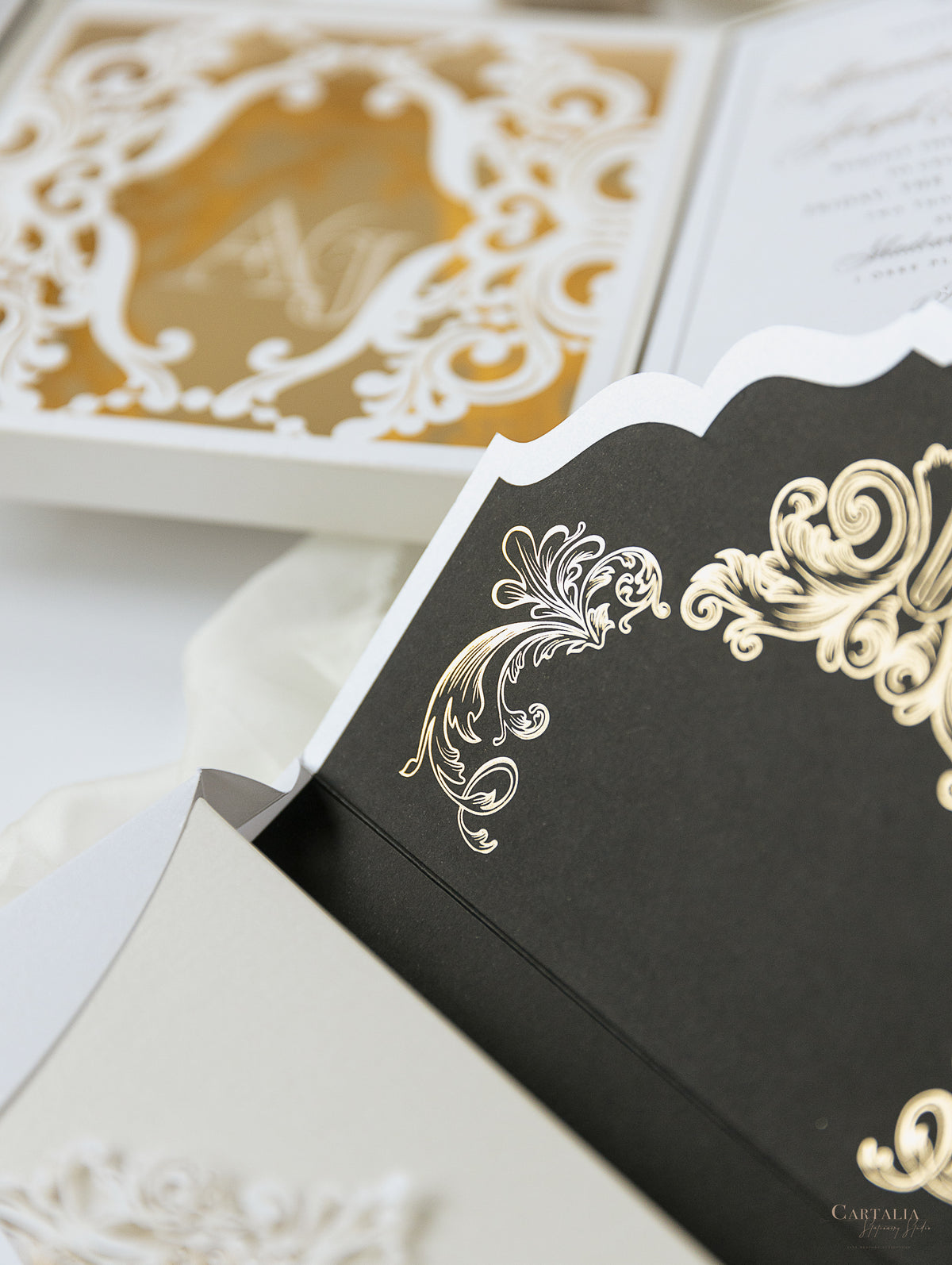 Golden Couture Bespoke Box: 3D Custom Design | Bespoke Commission A&J