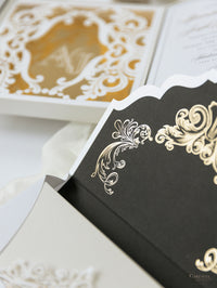 Golden Couture Bespoke Box: 3D Custom Design | Bespoke Commission A&J