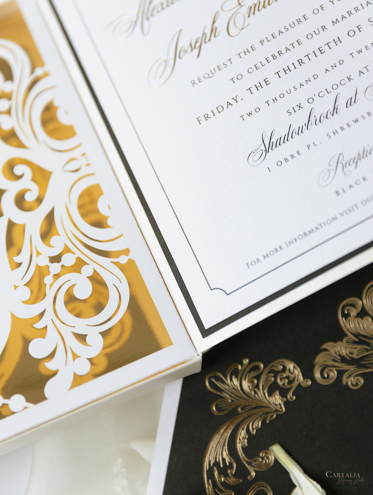 Golden Couture Bespoke Box: 3D Custom Design | Bespoke Commission A&J