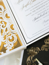 Golden Couture Bespoke Box: 3D Custom Design | Bespoke Commission A&J