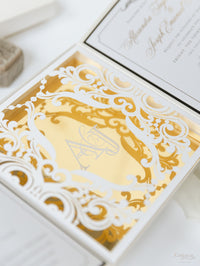 Golden Couture Bespoke Box: 3D Custom Design | Bespoke Commission A&J
