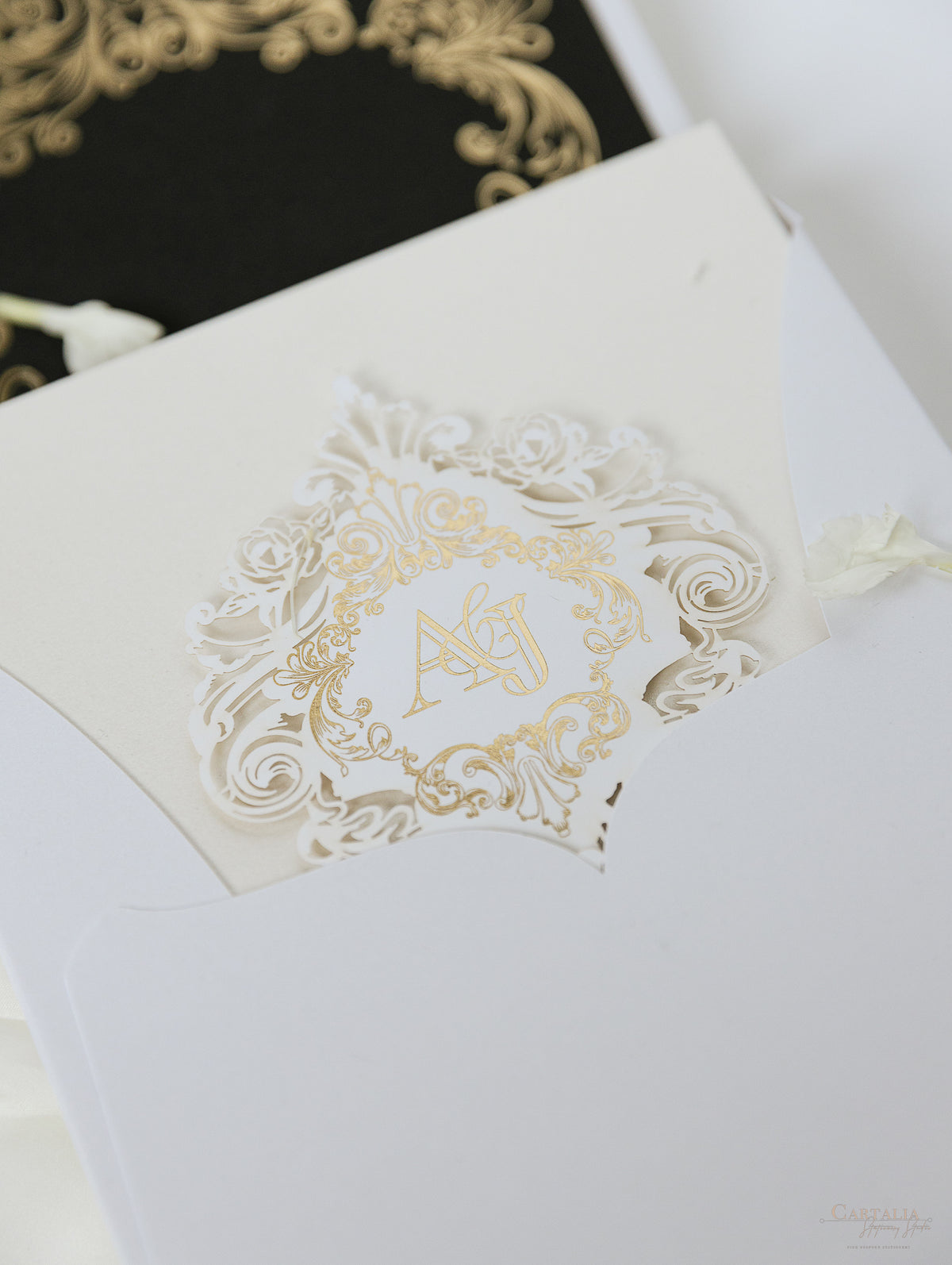 Golden Couture Bespoke Box: 3D Custom Design | Bespoke Commission A&J