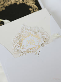Golden Couture Bespoke Box: 3D Custom Design | Bespoke Commission A&J